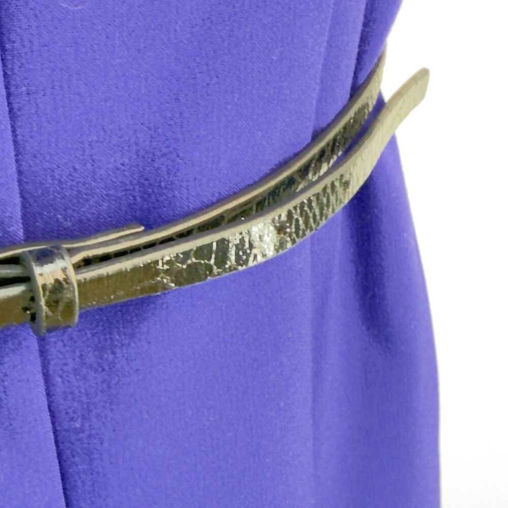 Calvin Klein Blue Dress Full Skirt Fit & Flare Party Sz 8 NWT - Picture 6 of 17